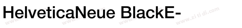 HelveticaNeue BlackE字体转换